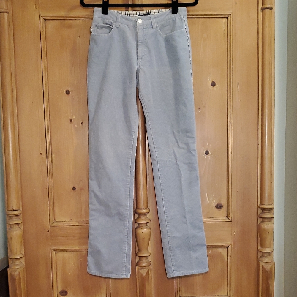 Burberry Novacheck Corduroy Straight Leg Pants